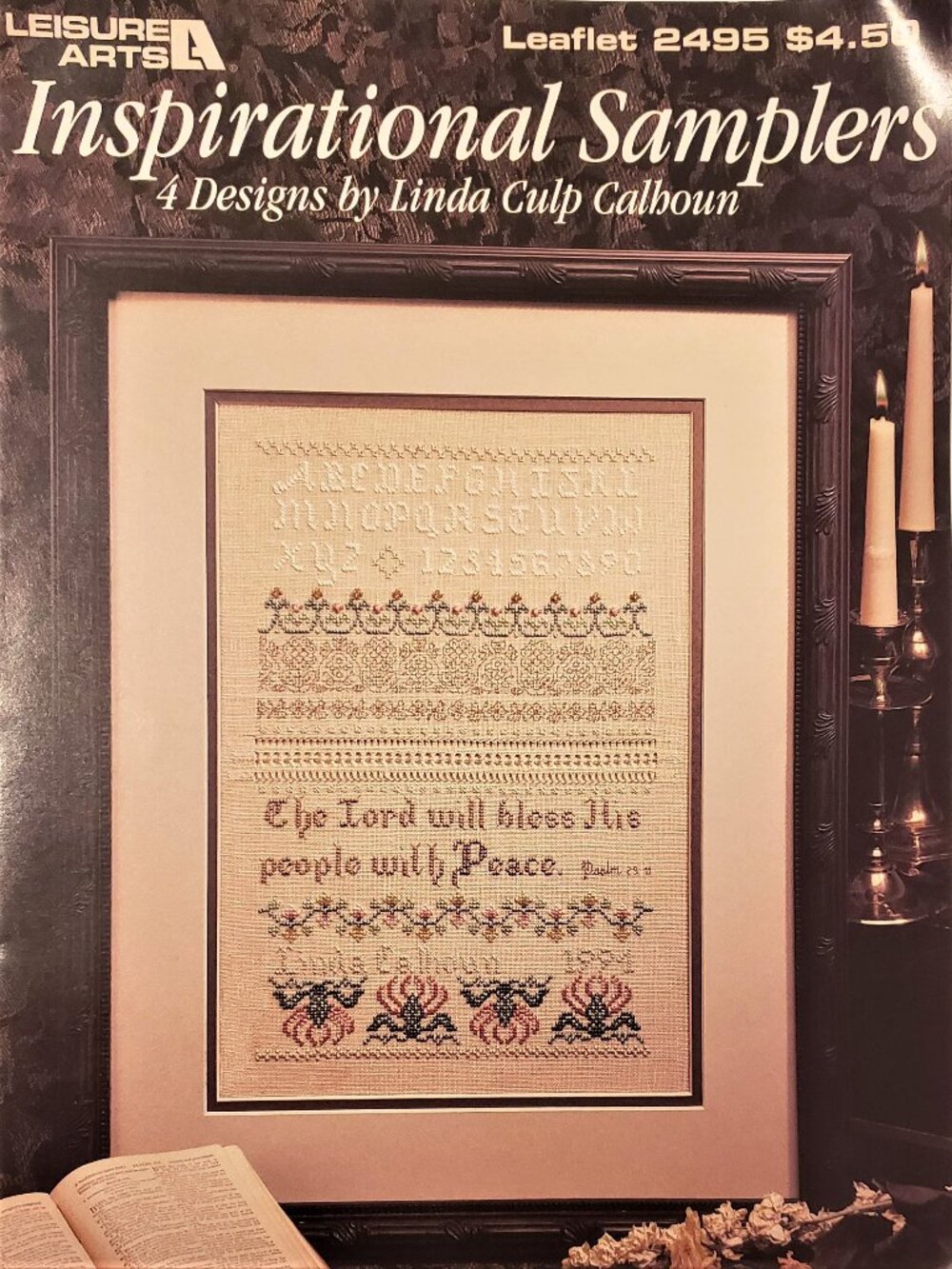 Inspirational Samplers Leisure Arts Cross Stitch Linda Culp Calhoun 4 Designs